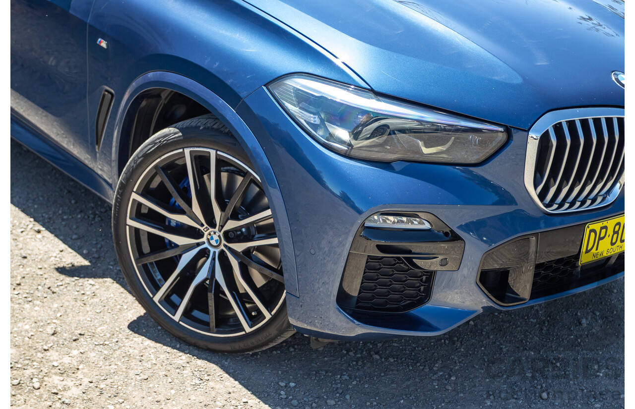 09/2019 BMW X5 xDrive30d M-Sport Performance Package (4x4) MY20 G05 4d Wagon Phytonic Blue Metallic Turbo Diesel 3.0L