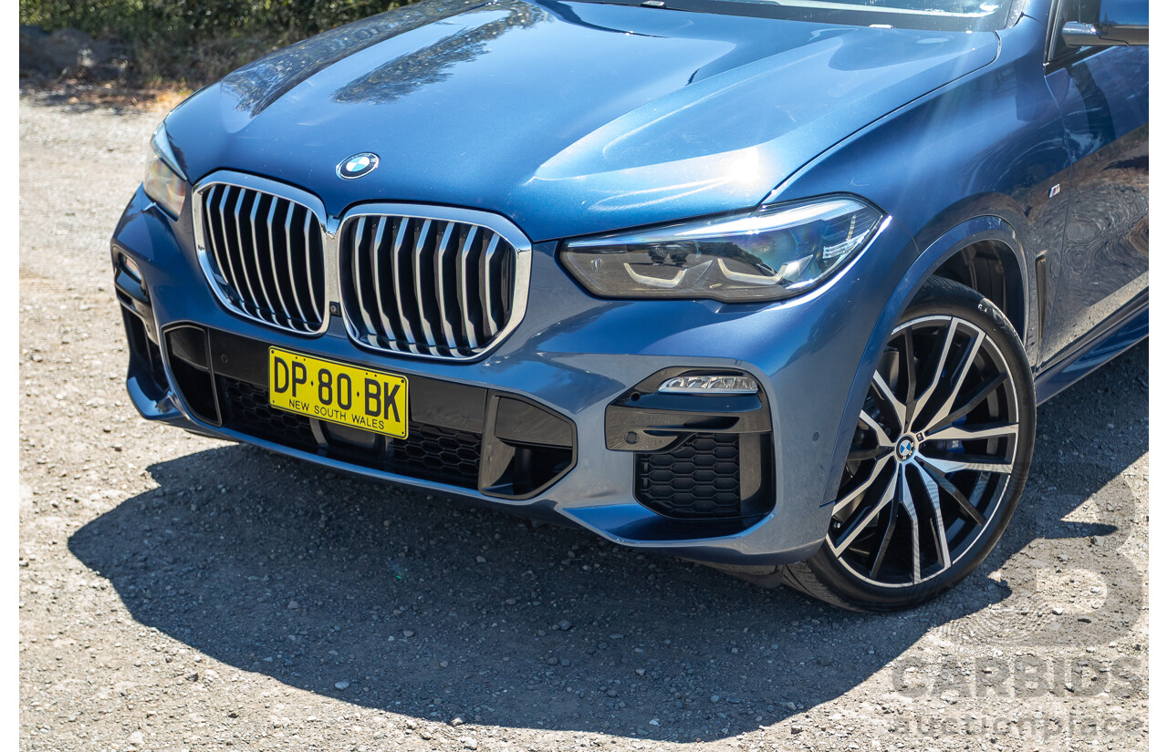 09/2019 BMW X5 xDrive30d M-Sport Performance Package (4x4) MY20 G05 4d Wagon Phytonic Blue Metallic Turbo Diesel 3.0L
