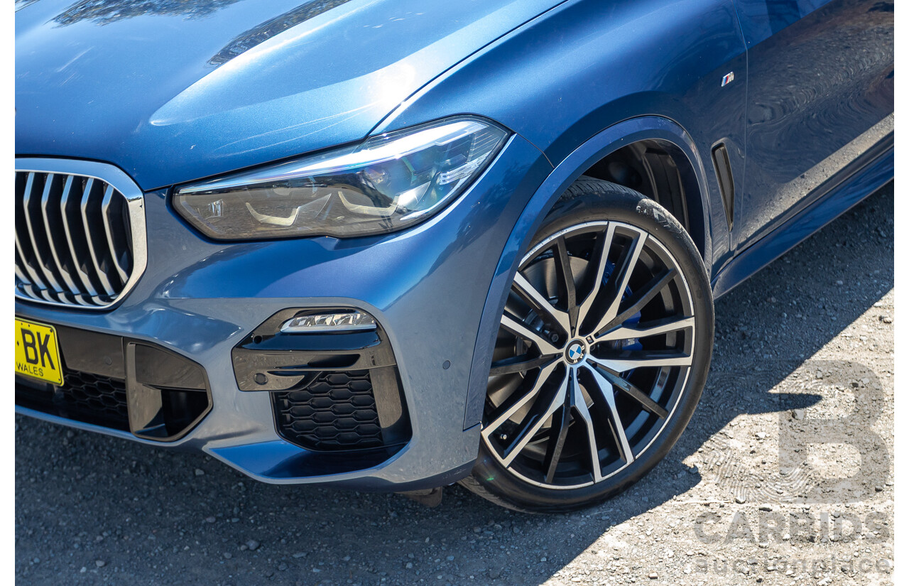 09/2019 BMW X5 xDrive30d M-Sport Performance Package (4x4) MY20 G05 4d Wagon Phytonic Blue Metallic Turbo Diesel 3.0L