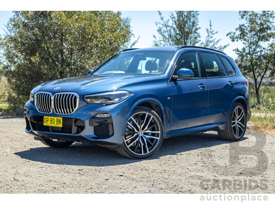 09/2019 BMW X5 xDrive30d M-Sport Performance Package (4x4) MY20 G05 4d Wagon Phytonic Blue Metallic Turbo Diesel 3.0L