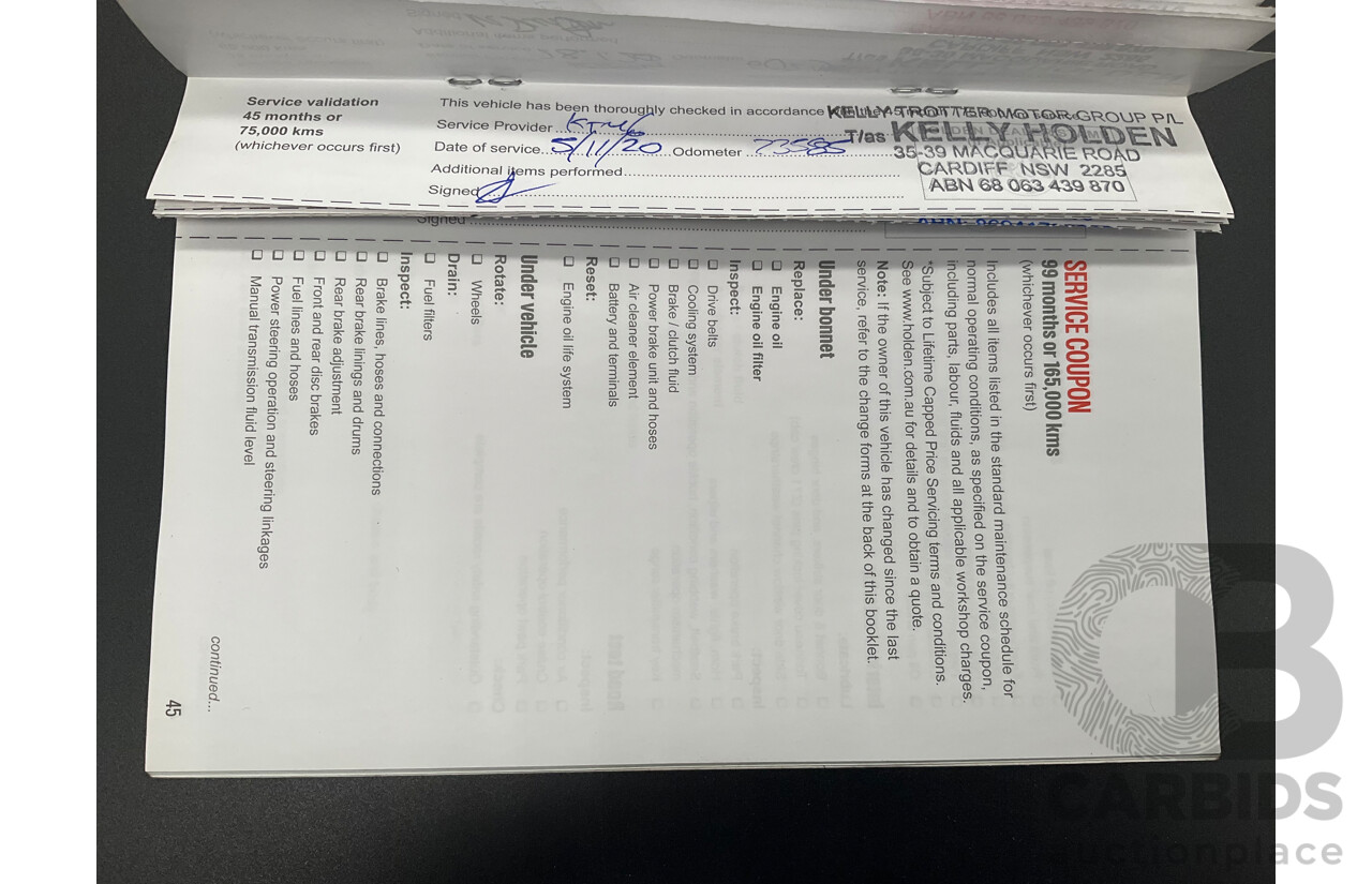 01/2017 Holden Trailblazer LTZ (4x4) RG MY17 4d Wagon Summit White Turbo Diesel 2.8L