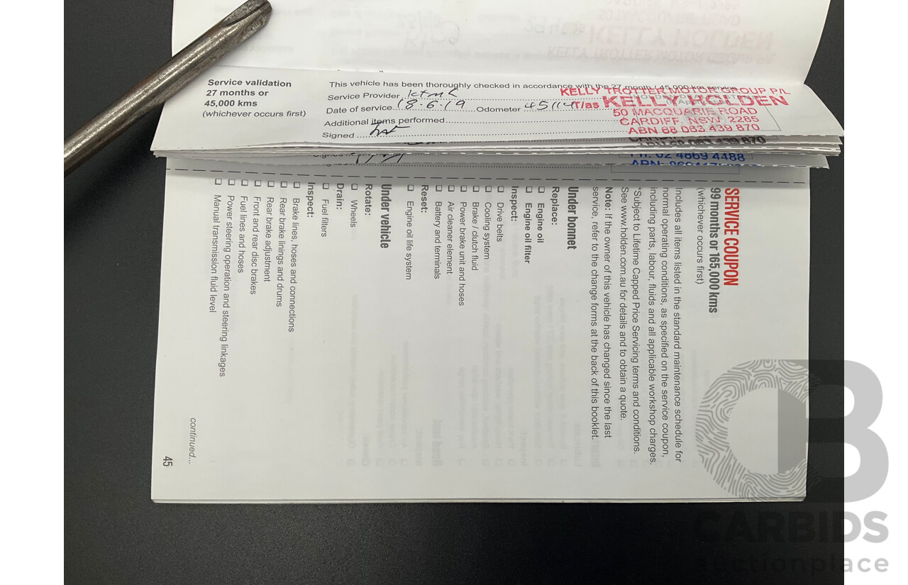 01/2017 Holden Trailblazer LTZ (4x4) RG MY17 4d Wagon Summit White Turbo Diesel 2.8L