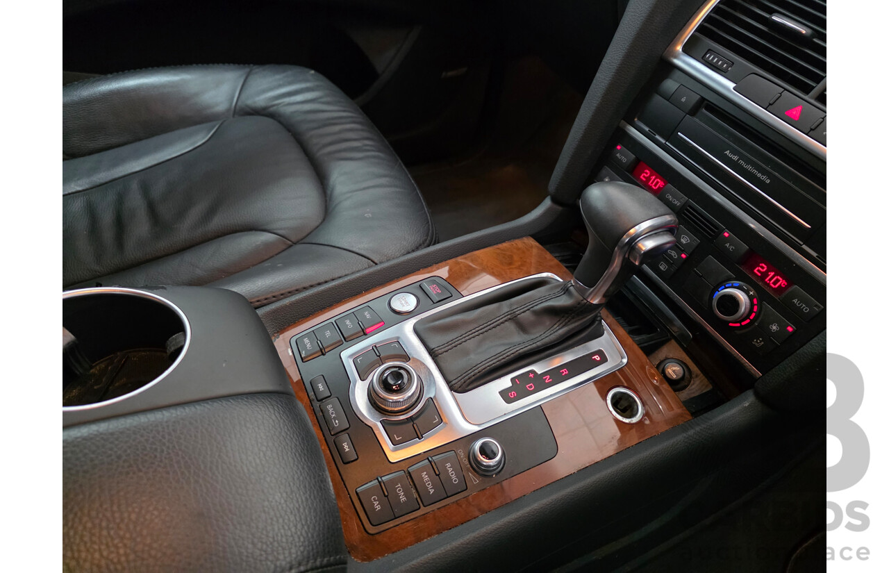 04/2014 Audi Q7 3.0 TDI S-Line Quattro (AWD) MY14 4D Wagon Black Turbo Diesel 3.0L (180kW) - 7 Seats