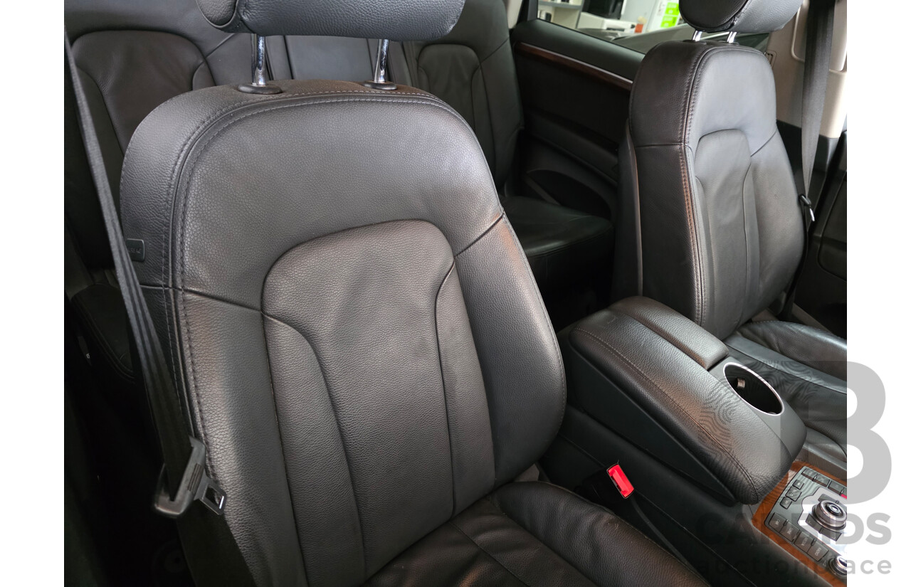 04/2014 Audi Q7 3.0 TDI S-Line Quattro (AWD) MY14 4D Wagon Black Turbo Diesel 3.0L (180kW) - 7 Seats
