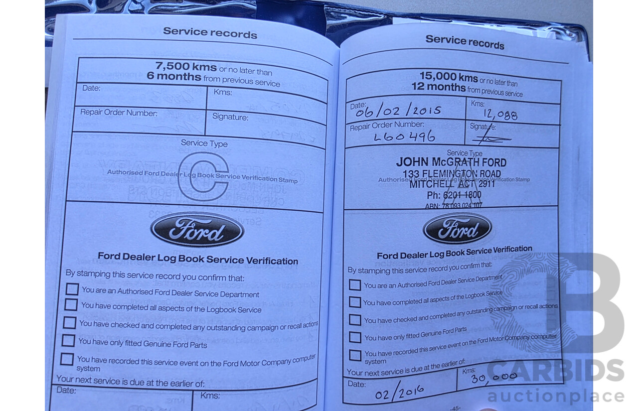 1/2014 Ford Fiesta Sport WZ 5d Hatchback Blue Turbo 1.0L