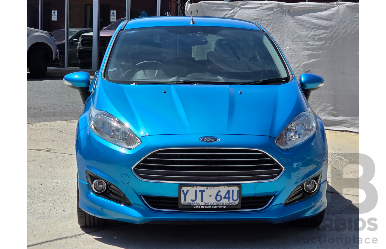 1/2014 Ford Fiesta Sport WZ 5d Hatchback Blue Turbo 1.0L