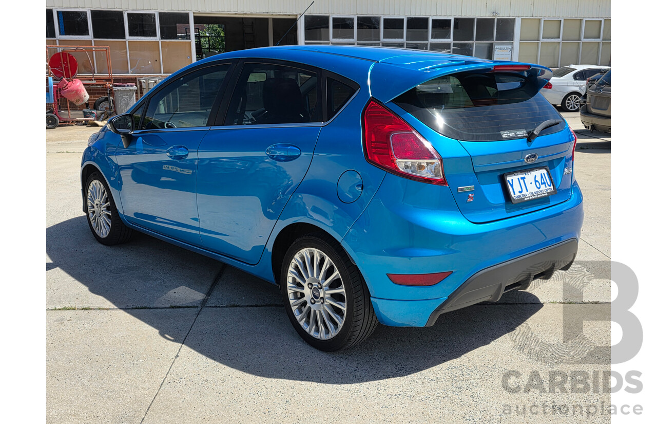 1/2014 Ford Fiesta Sport WZ 5d Hatchback Blue Turbo 1.0L