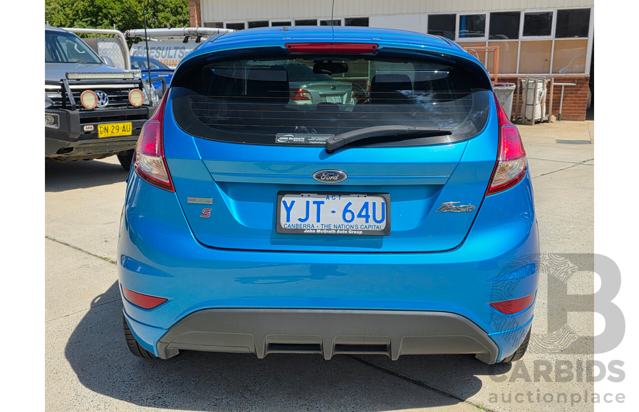 1/2014 Ford Fiesta Sport WZ 5d Hatchback Blue Turbo 1.0L