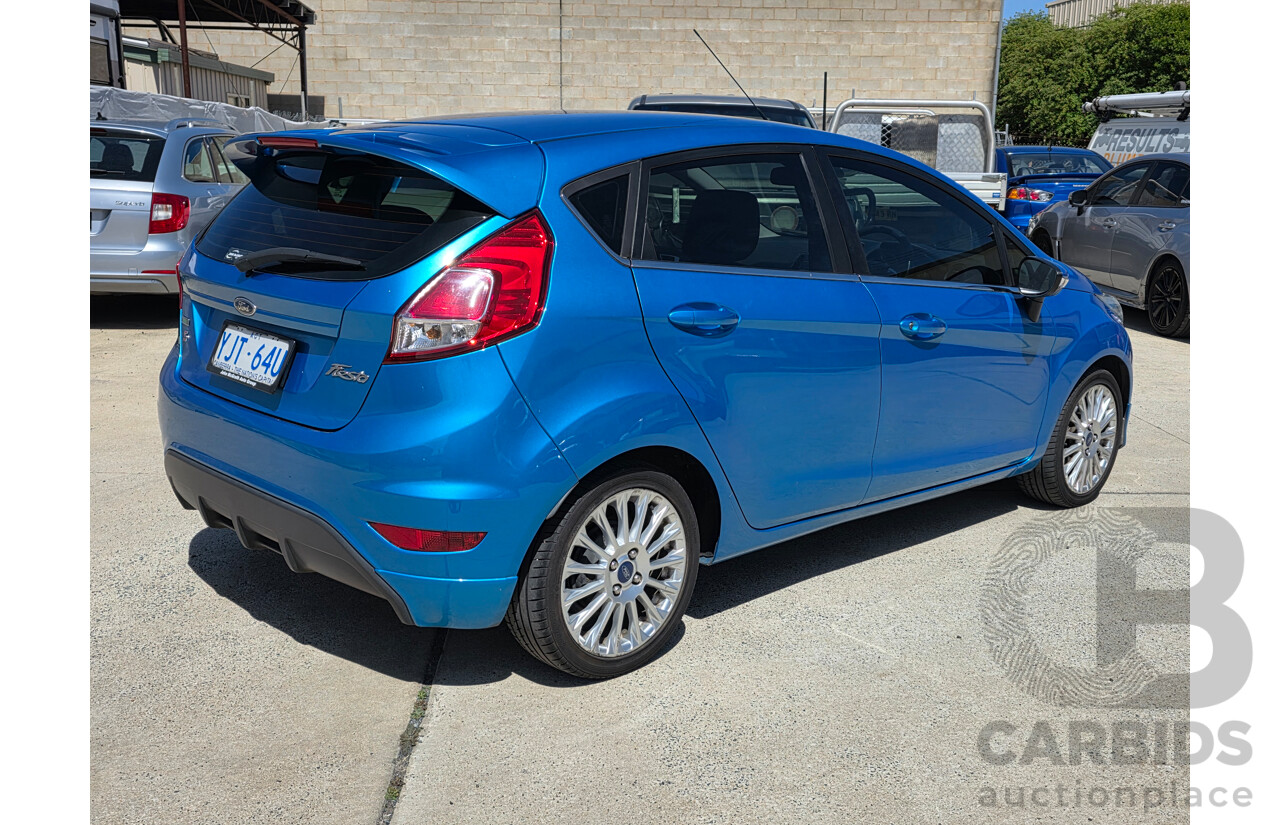 1/2014 Ford Fiesta Sport WZ 5d Hatchback Blue Turbo 1.0L