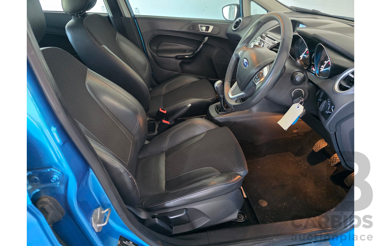 1/2014 Ford Fiesta Sport WZ 5d Hatchback Blue Turbo 1.0L