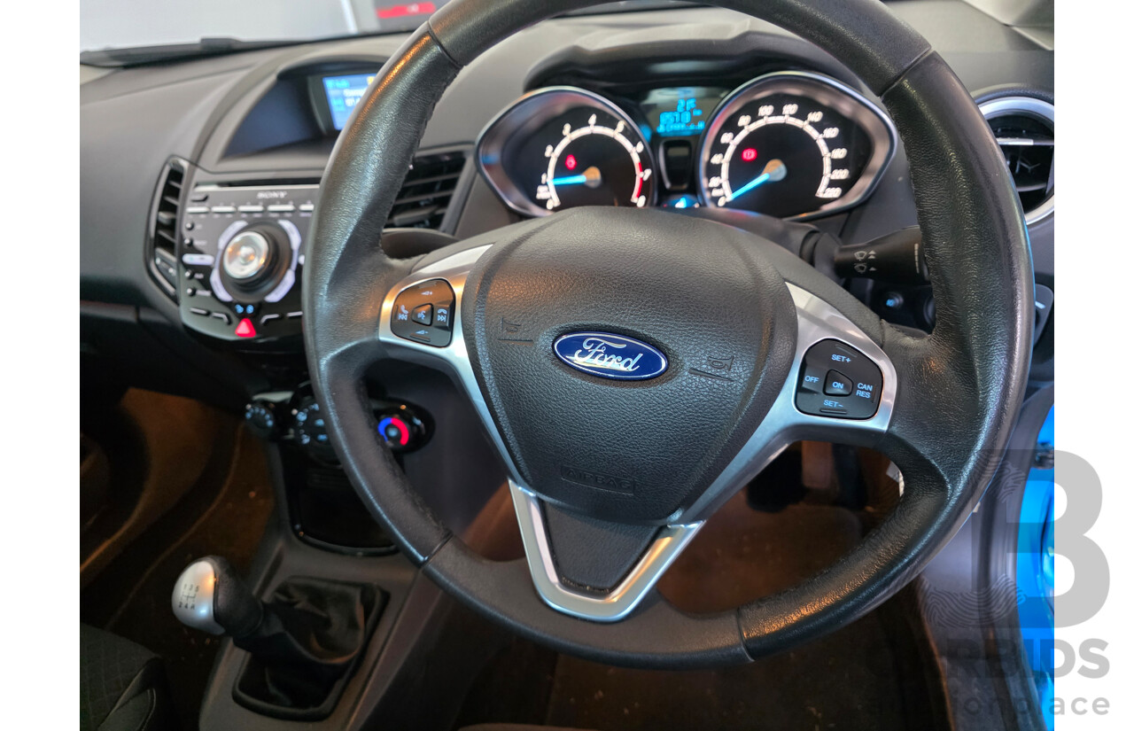 1/2014 Ford Fiesta Sport WZ 5d Hatchback Blue Turbo 1.0L