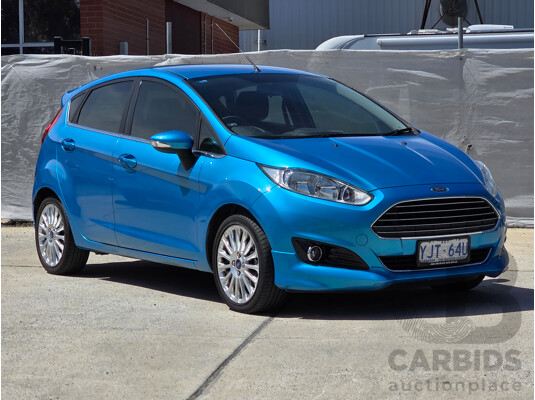 1/2014 Ford Fiesta Sport WZ 5d Hatchback Blue Turbo 1.0L