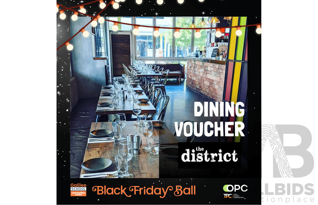 L17 - $300 Meal Voucher at The District Crace