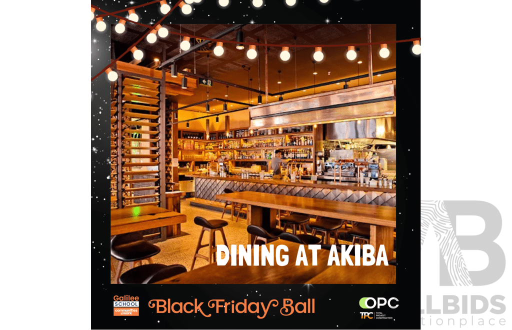L37 - Dining Voucher at Akiba, Asian BBQ Restaurant