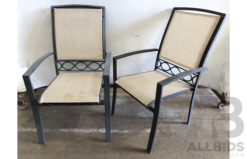 Shelta Outdoor Dining Chairs - Lot of Six