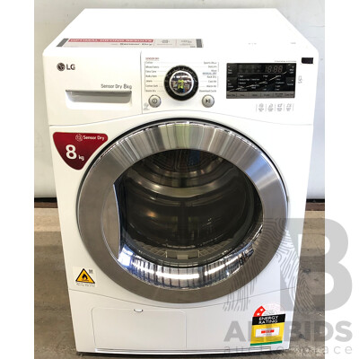 LG Sensor Dry 8kg Front Loader Condenser Clothes Dryer