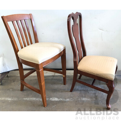 Thomasville Kitchen Stool and Drexel Heritage Dining Chair