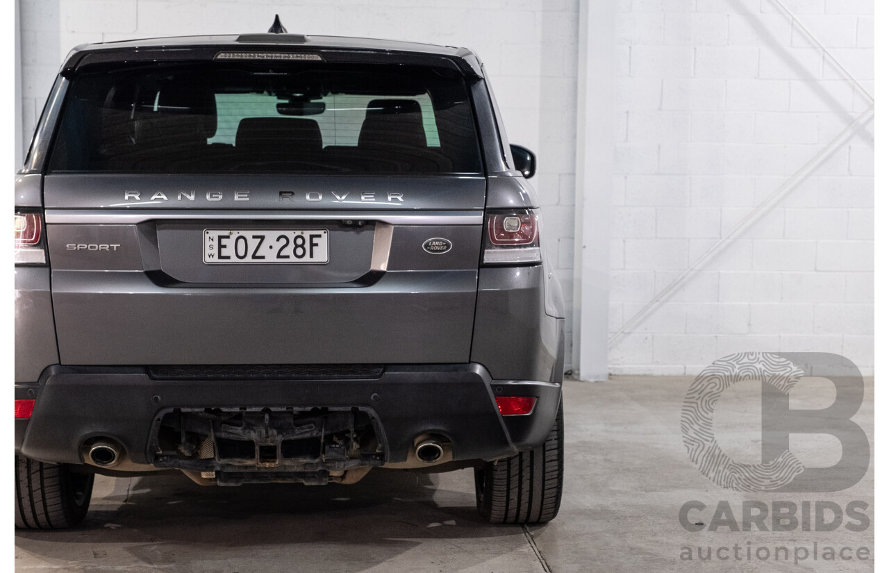 03/2017 Land Rover Range Rover Sport 3.0 TDV6 SE (AWD) LW MY17 4d Wagon Corris Grey Metallic Turbo Diesel 3.0L
