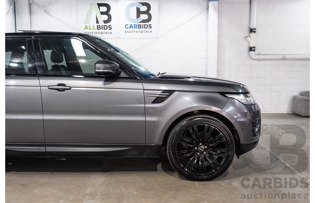 03/2017 Land Rover Range Rover Sport 3.0 TDV6 SE (AWD) LW MY17 4d Wagon Corris Grey Metallic Turbo Diesel 3.0L