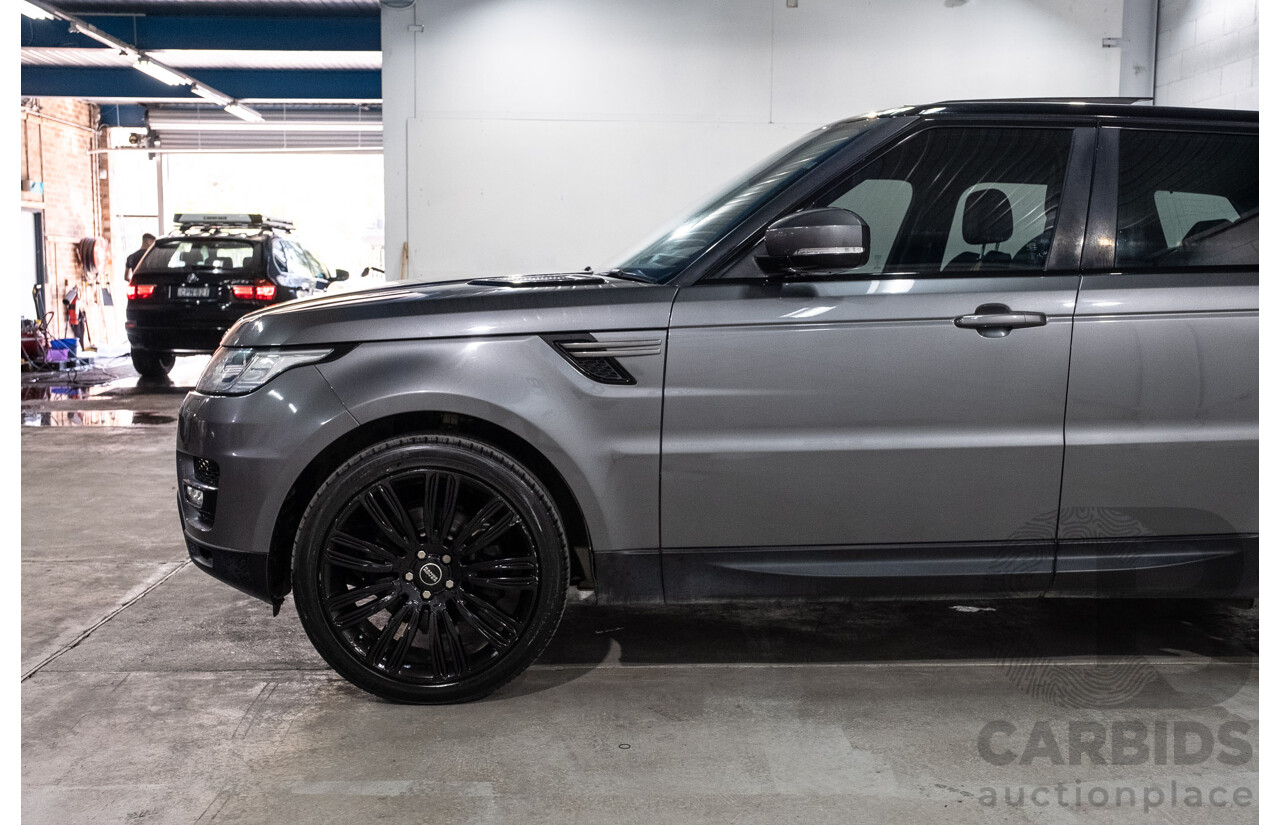 03/2017 Land Rover Range Rover Sport 3.0 TDV6 SE (AWD) LW MY17 4d Wagon Corris Grey Metallic Turbo Diesel 3.0L