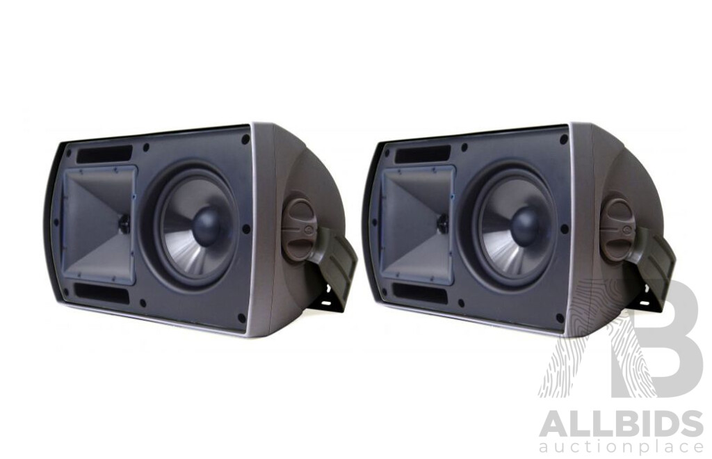 KLIPSCH PAIR AW-650 Outdoor Speakers - Black - ORP $1,399 - Brand New