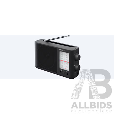 SONY ICF506 FM/AM Analog Tuning Portable Radio - Black