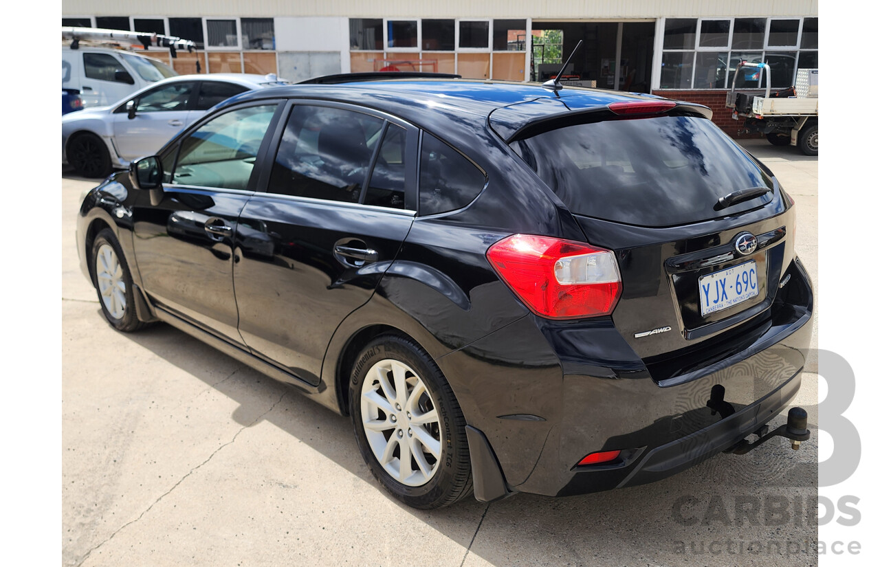4/2014 Subaru Impreza 2.0i-L (awd) MY14 5d Hatchback Black 2.0L