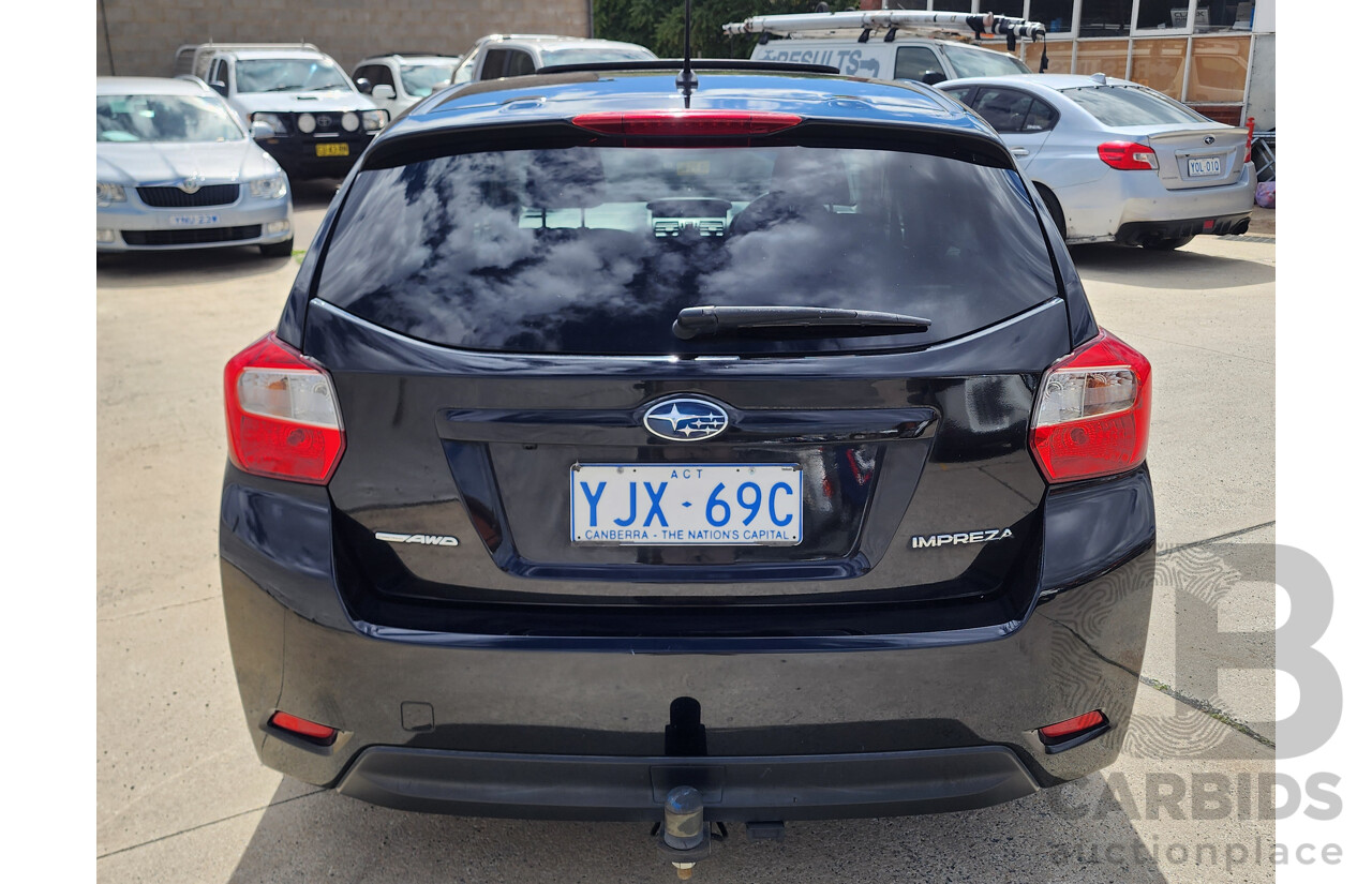 4/2014 Subaru Impreza 2.0i-L (awd) MY14 5d Hatchback Black 2.0L