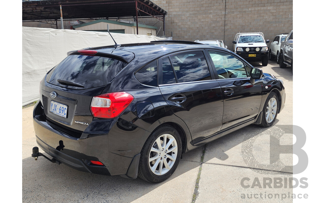 4/2014 Subaru Impreza 2.0i-L (awd) MY14 5d Hatchback Black 2.0L