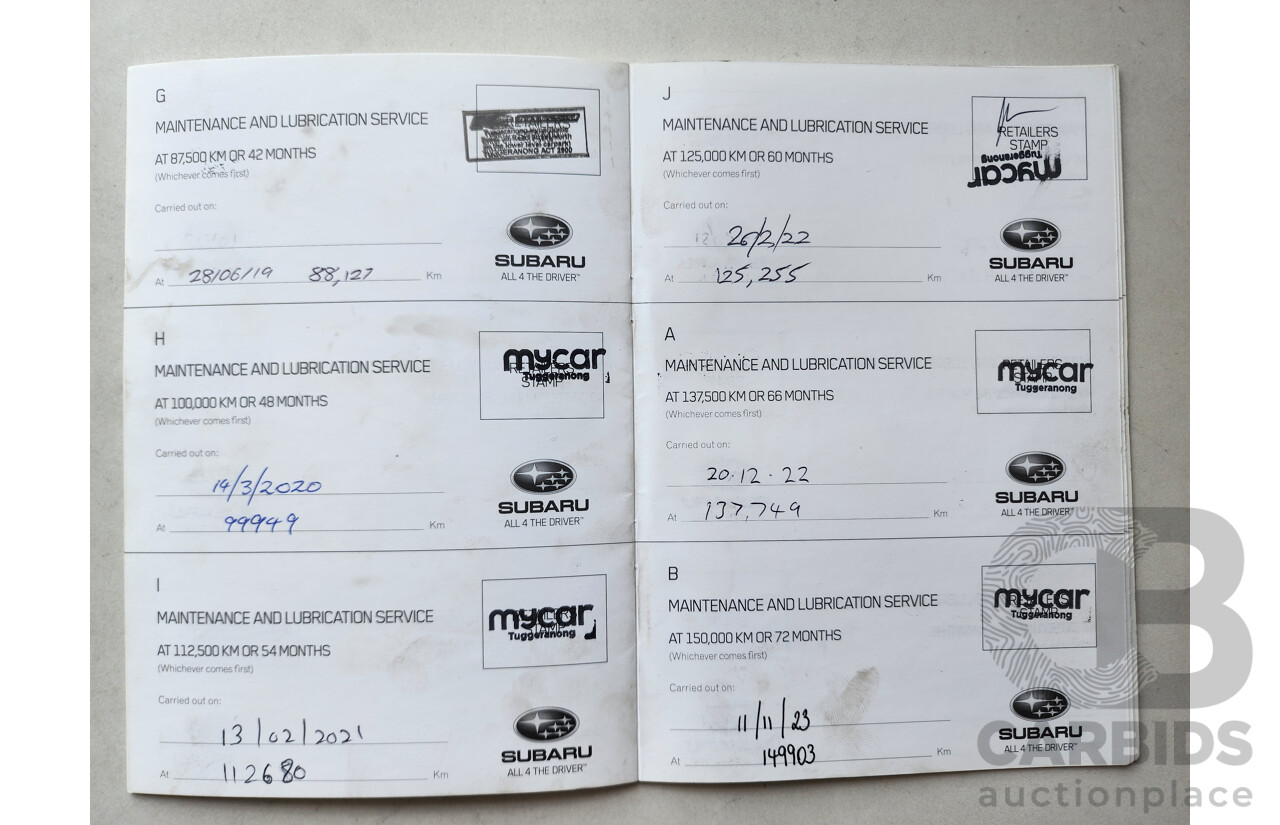 4/2014 Subaru Impreza 2.0i-L (awd) MY14 5d Hatchback Black 2.0L