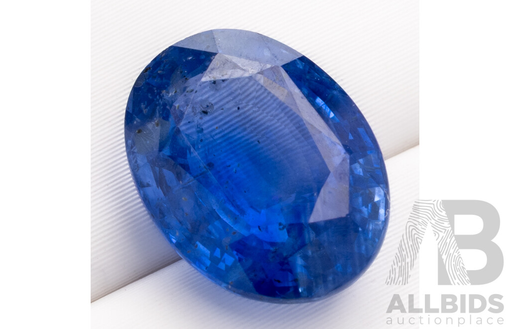Ceylon Sapphire, Natural Corundum Oval Cut Cornflour Blue Gemstone 4.80ct, Certified