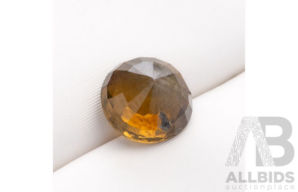 Chrysoberyl, Natural Round Brilliant Cut Gemstone, 1.0ct, Origin Sri Lanka