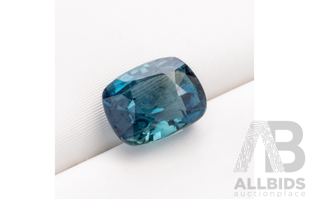 Teal Sapphire, Natural Corundum Emerald Cut Gemstone, 1.15ct, Origin Madagascar