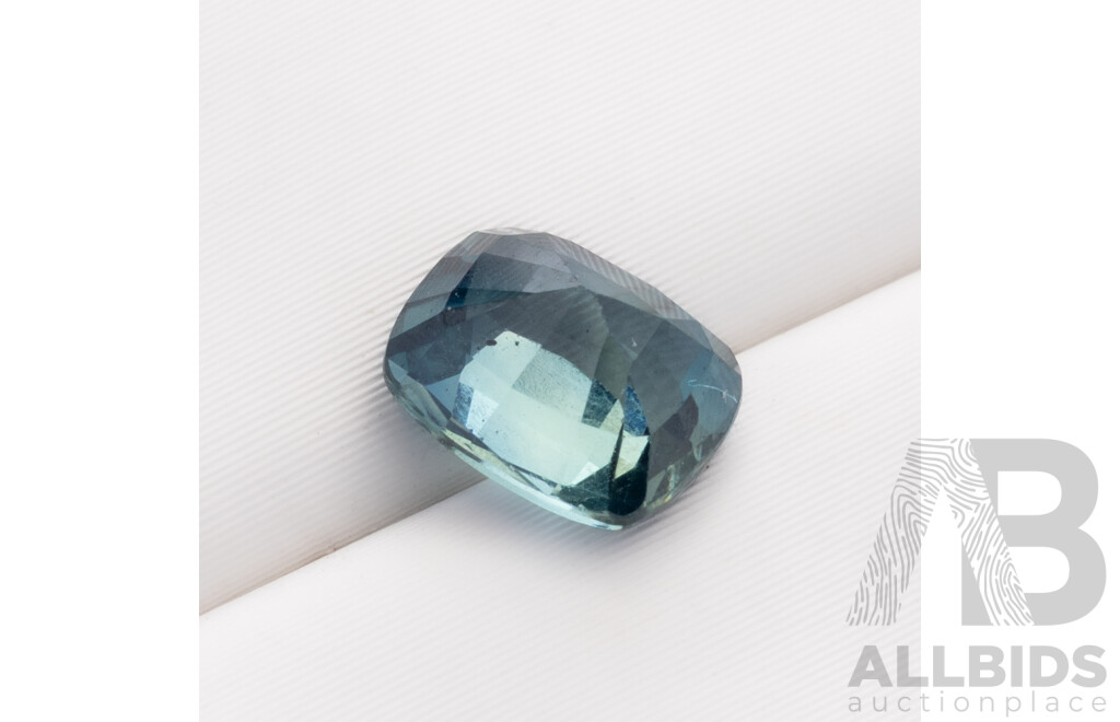 Teal Sapphire, Natural Corundum Emerald Cut Gemstone, 1.15ct, Origin Madagascar