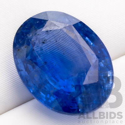 Ceylon Sapphire, Natural Corundum Oval Cut Cornflour Blue Gemstone 4.80ct, Certified