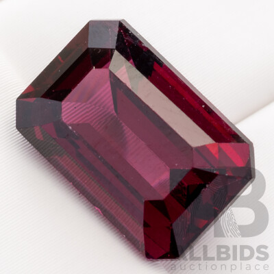 Purple Garnet, Natural Emerald Cut Gemstone, 6.35ct