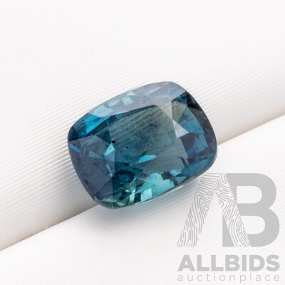 Teal Sapphire, Natural Corundum Emerald Cut Gemstone, 1.15ct, Origin Madagascar