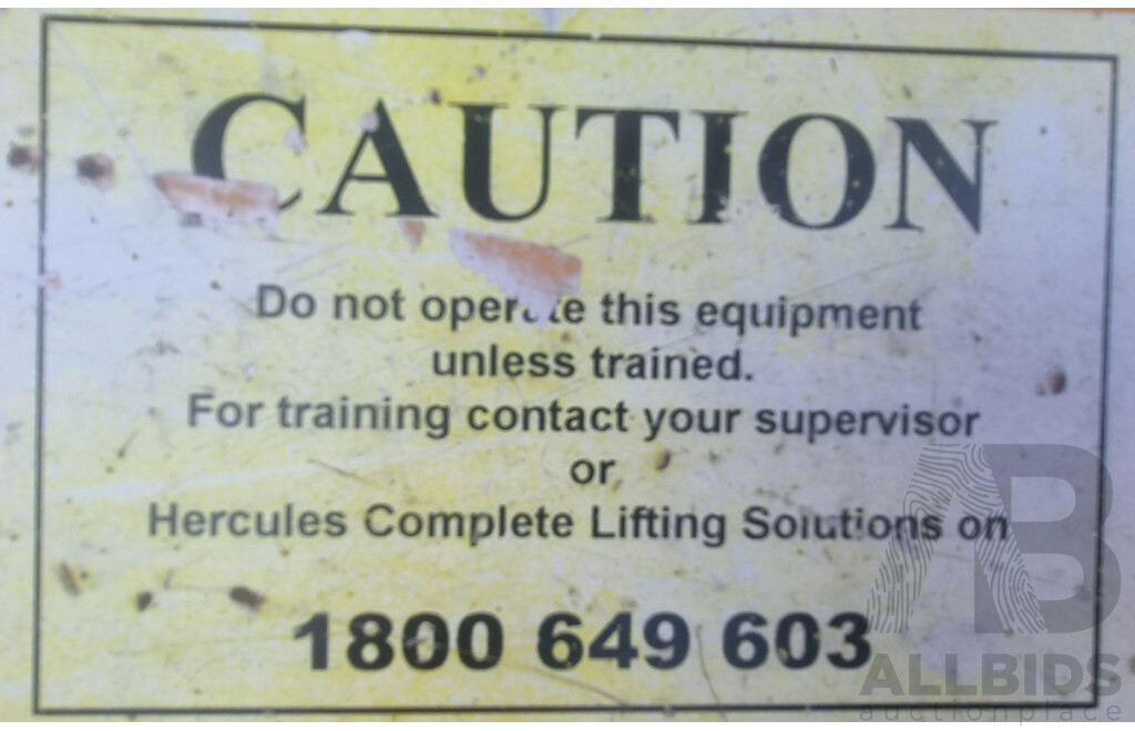 04/2001, HU Lift 1500KG Electric Stacker with 24V CW-3 Battery Charger