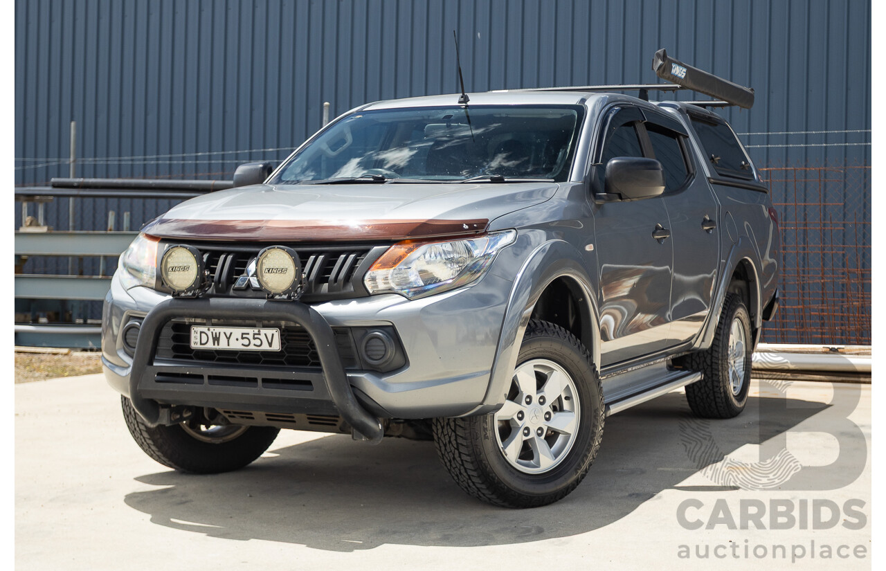 04/2018 Mitsubishi Triton GLX Plus (4x4) MQ MY18 Dual Cab Utility Grey Turbo 2.4L