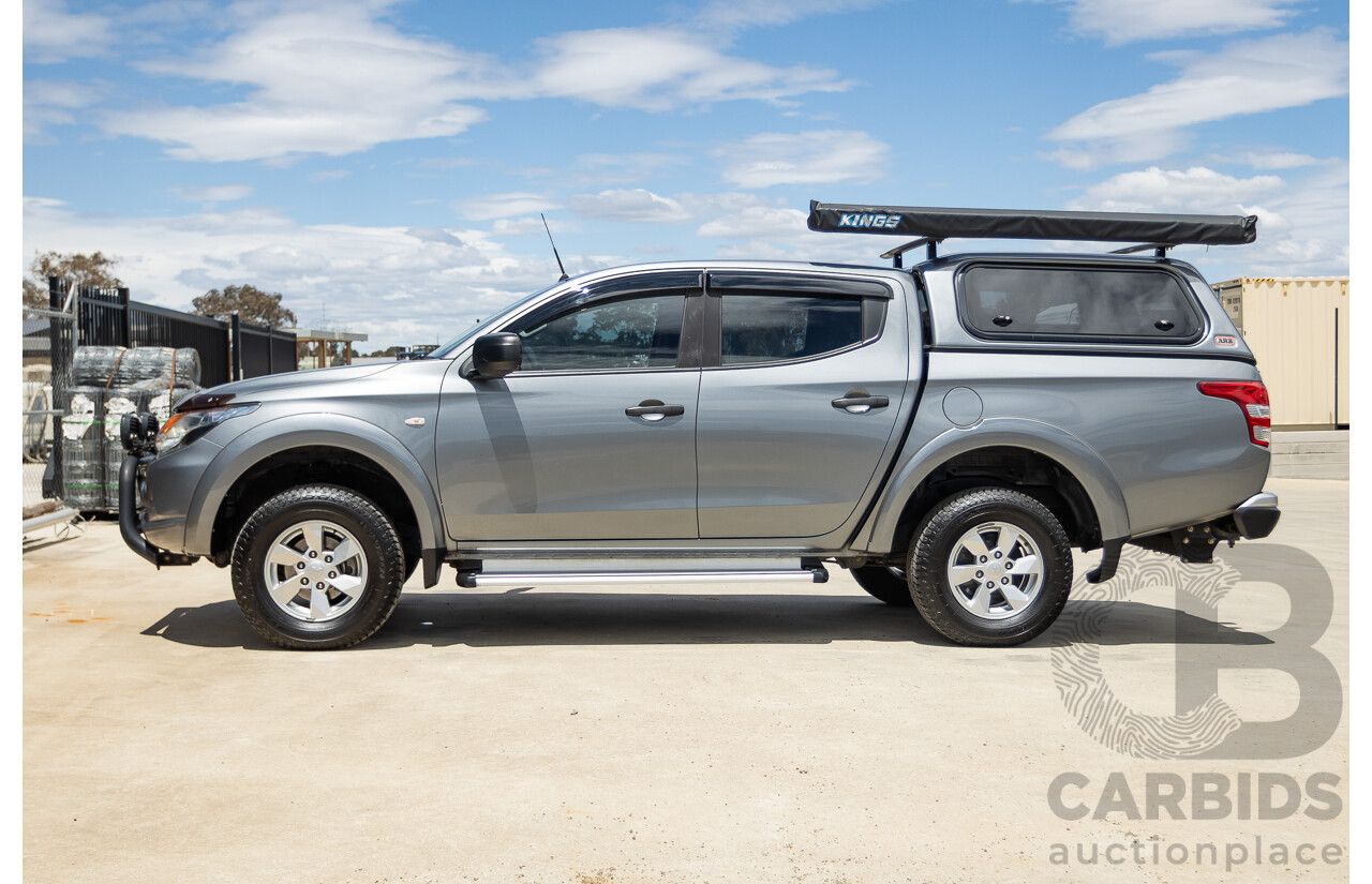 04/2018 Mitsubishi Triton GLX Plus (4x4) MQ MY18 Dual Cab Utility Grey Turbo 2.4L