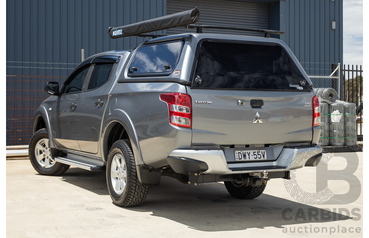04/2018 Mitsubishi Triton GLX Plus (4x4) MQ MY18 Dual Cab Utility Grey Turbo 2.4L