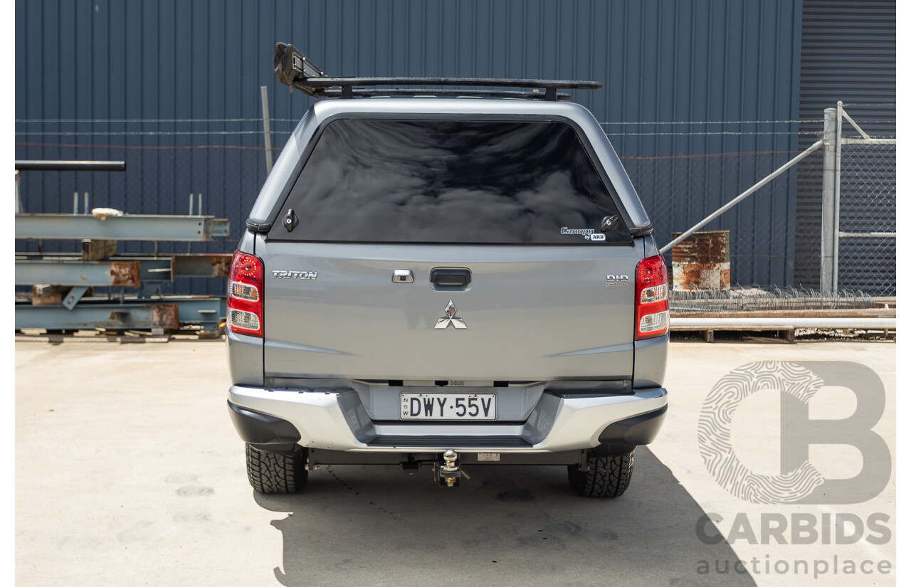 04/2018 Mitsubishi Triton GLX Plus (4x4) MQ MY18 Dual Cab Utility Grey Turbo 2.4L