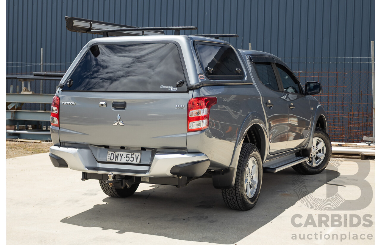 04/2018 Mitsubishi Triton GLX Plus (4x4) MQ MY18 Dual Cab Utility Grey Turbo 2.4L