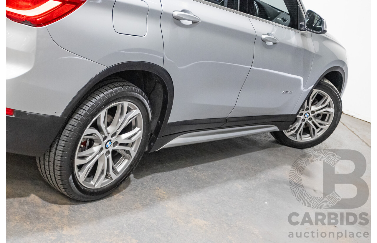 03/2016 BMW X1 sDrive 18D F48 4D Wagon Silver Turbo Diesel 2.0L