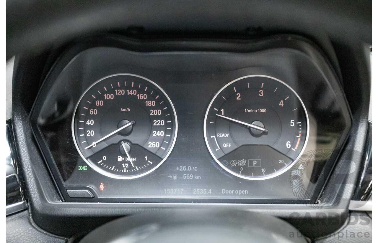 03/2016 BMW X1 sDrive 18D F48 4D Wagon Silver Turbo Diesel 2.0L