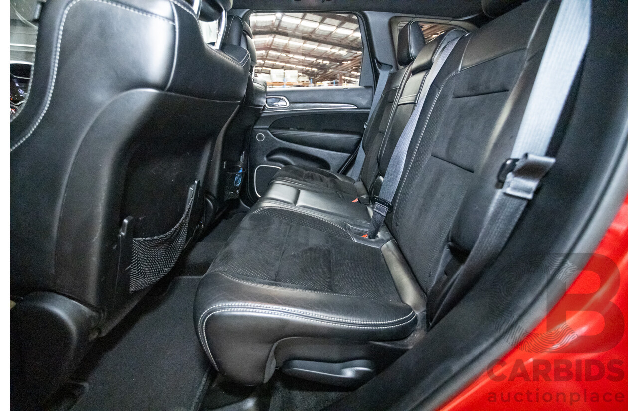 10/2014 Jeep Grand Cherokee SRT 8 (4x4) 4x4 WK MY15 4D Wagon Redline Pearl V8 6.4L