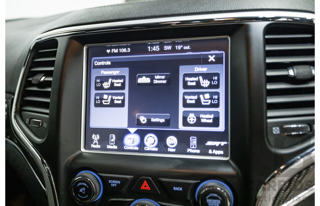 10/2014 Jeep Grand Cherokee SRT 8 (4x4) 4x4 WK MY15 4D Wagon Redline Pearl V8 6.4L