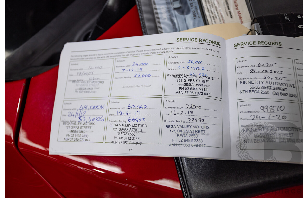 10/2014 Jeep Grand Cherokee SRT 8 (4x4) 4x4 WK MY15 4D Wagon Redline Pearl V8 6.4L