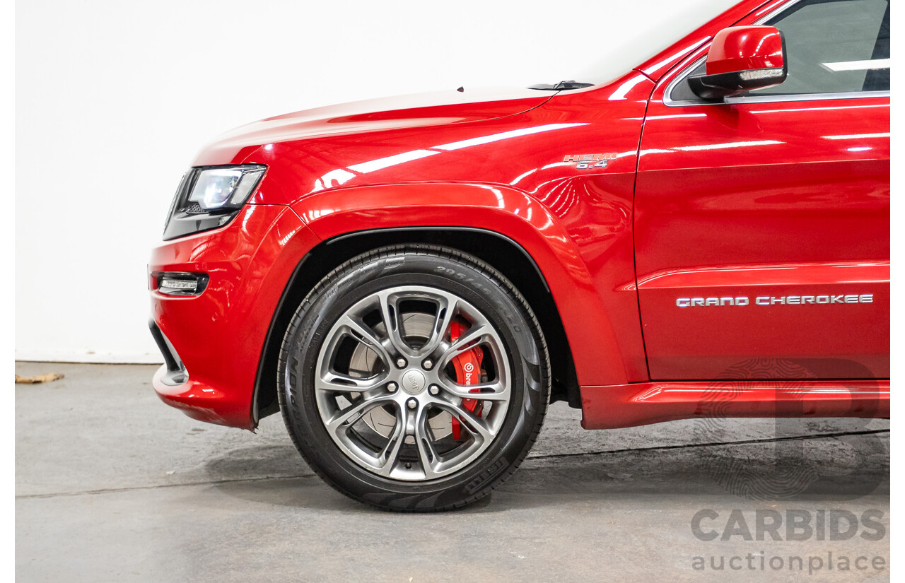 10/2014 Jeep Grand Cherokee SRT 8 (4x4) 4x4 WK MY15 4D Wagon Redline Pearl V8 6.4L