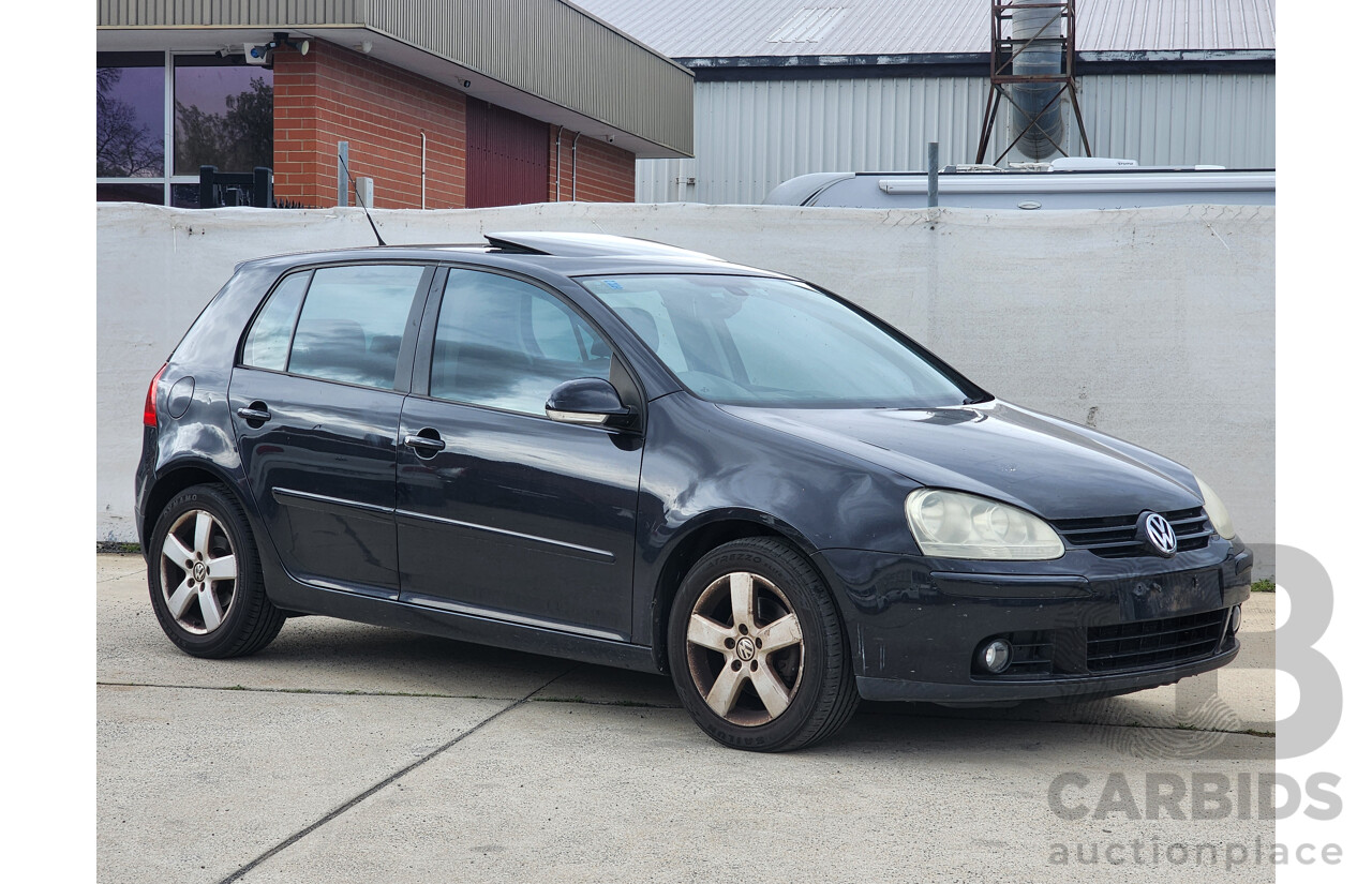 12/2008 Volkswagen Golf 2.0 FSI Pacific 1K MY08 UPGRADE 2 5d Hatchback Black 2.0L